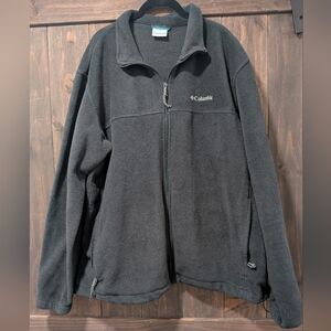 Columbia Men’s Black Full Zip Fleece Jacket XXL